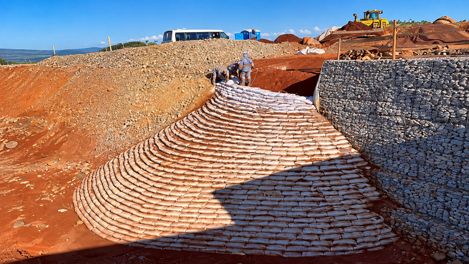 Rip-Rap para Proteção de Taludes e Controle de Erosão em Obras Industriais